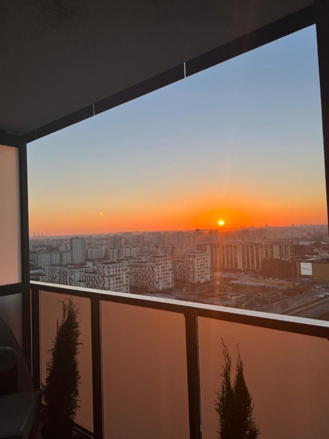 Apartament Skyscrapper Z Widokiem Na Panorame Warszawy Varšava Exteriér fotografie